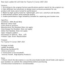 Rear Gate Ladder Kit Left Side For Toyota FJ Cruiser 2007-2021