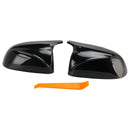 2018-2022 BMW x3/x4/ix3 2Pcs Gloss Carbon Fiber Pattern Door Wing Mirror Cover