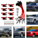 8x Ignition Coil+Spark Plug+ Wire UF414 For GMC Silverado 1500 Tahoe 5.3L D514A 12573190 C599 CUF414 GN10165 1788407