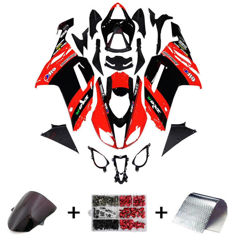 Amotopart Kawasaki ZX6R 636 2013-2018 Fairing Kit Bodywork Plastic ABS