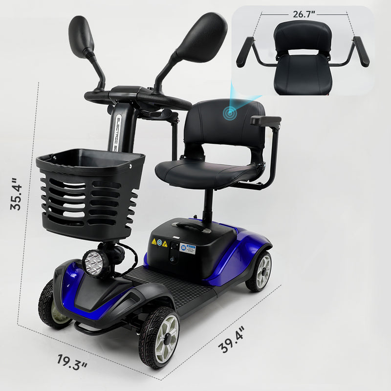 Mobility Elderly Scooter Folding Scooter 4 Wheel Electric Powered Scooter