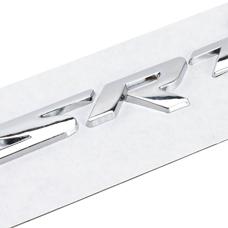 Rear Tailgate SRT Hellcat Decal Emblem for Challenger Trunk Lid Badge Silver, Black