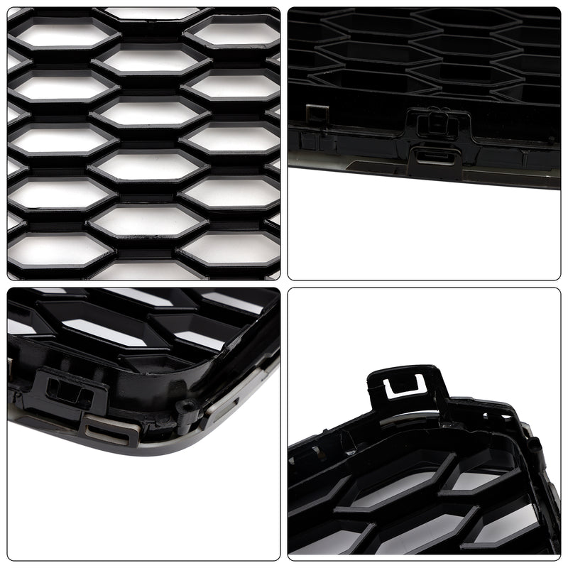 RS8 Style Front Bumper Grille Honeycomb Grill Fit Audi A8 S8 2015-2017 Black