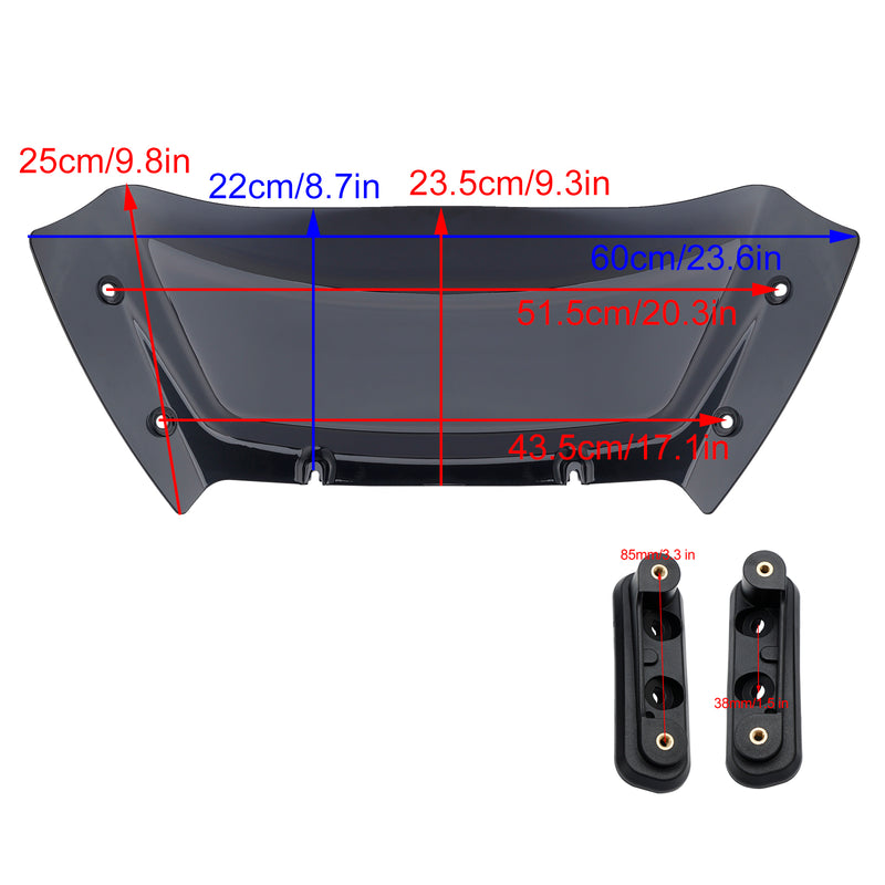 9" Windshield with Bracket fit for Touring Street Glide CVO 117 121 2023-2024