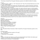 Terminator Firewall Pass Through- Eliminates Gromet 01232023 For Holley