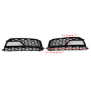 2PCS Front Fog Lamp Black Grille Grill Fit AUDI A5 S-Line S5 2013-2016