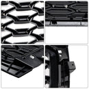 Front Bumper Grille Honeycomb Grill & Fog Light Cover Fit Audi Q5 2021-2025