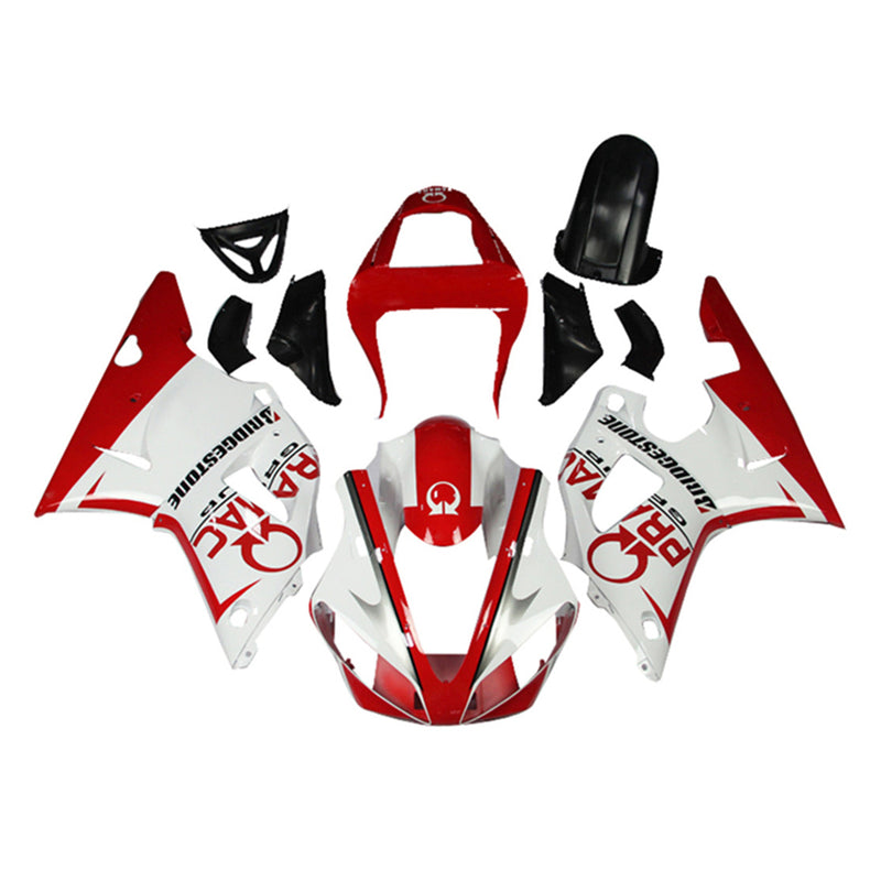 Amotopart Yamaha YZF 1000 R1 2000-2001 Fairing Kit Bodywork Plastic ABS
