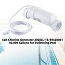Salt Chlorine Generator 20CELL-15/89420001 40,000 Gallons For Swimming Pool