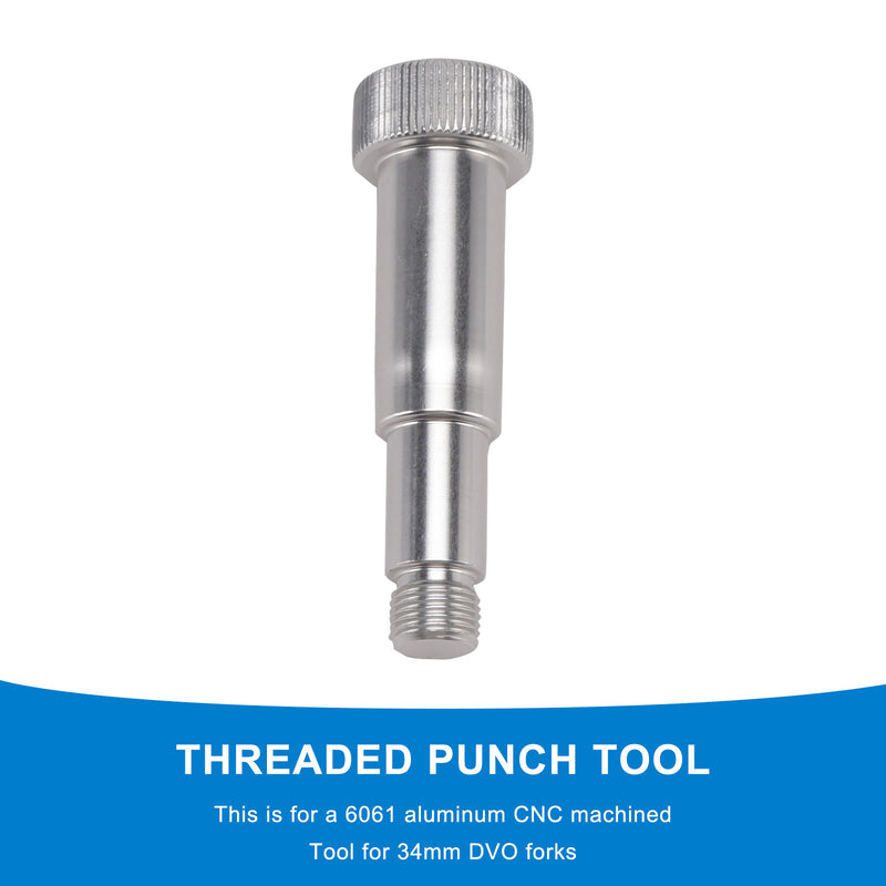 Lower Leg Removal Tool.-Threaded punch to remove DVO leg for DVO Fork rebuild