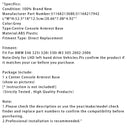 Grey Centre Console Armrest Trim Base For BMW E46 325i 328i 02-06 51168213680