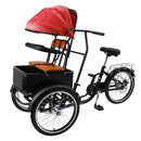 20 inches Pet Dog Cart Tricycle Shopping Three Wheel Tricycle with Sunshade