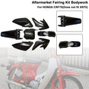 Body Plastic Kit Fender Fairing For HONDA CRF70 DIRT BIKE Black