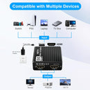 8K HDMI 1 to 2 Splitter HD2.1 8K60hz/4K120hz/1080P240hz w EDID 1 Input 2 Output