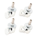 M6 Plastic Custom Head Skull License Plate Frame Screws Bolts Hardware Silver X2