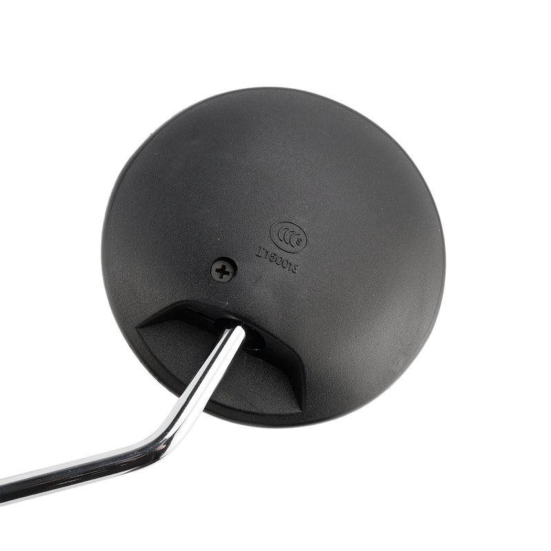 Black Round Mirror Set For Honda NA NC NQ NX SE TG50 Express Spree Gyro Elite 50