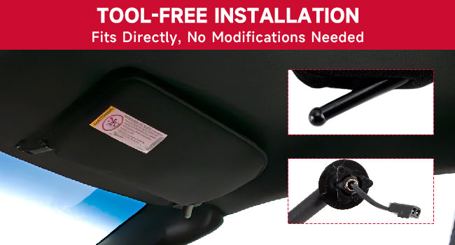 1997-2004 Corvette C5 10442033 10442034 Sun Visor Vanity Mirror Black SunVisors Pair Shaded