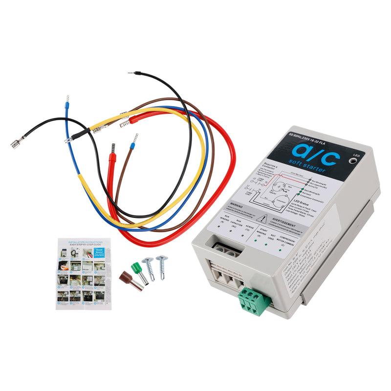 AC Soft Starter Reverse Motor Protection  (16-32A + Install Kit)