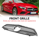 Benz A-Class W177 2019-2023 Black Diamond Front Bumper Grill Grille
