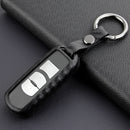 Leather Silicone Car Key Case Cover With Buckle For Mazda
