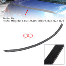 Carbon Fiber Look Boot Rear Spoiler Wing For Mercedes Benz W206 C63 Style  2022-2024