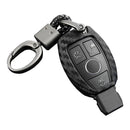 Leather Silicone Car Key Case Cover With Buckle For Mercedes-Benz