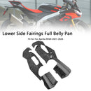 Lower Side Fairings Full Belly Pan Plate Cover For Aprilia RSV4 2021-2024
