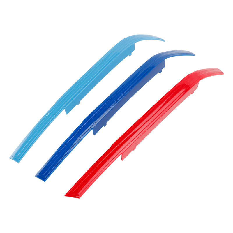 Tri-Color ABS Front Kidney Grille Insert Trims Clip For BMW 7 Series 2023-2025