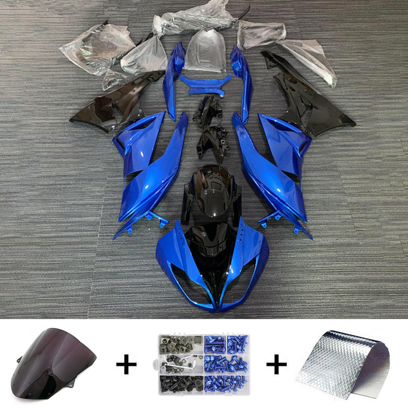 Amotopart Kawasaki ZX6R 636 2009-2012 Fairing Kit Bodywork Plastic ABS