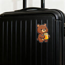 Cute bear stickers vinyl material car laptops water bottles Can be customized