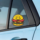 Spoof burger stickers vinyl material car laptops water bottles Can be customized