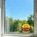 Spoof burger stickers vinyl material car laptops water bottles Can be customized