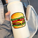 Hamburger stickers vinyl material car laptops Can be customized