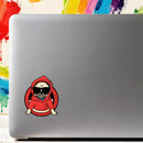 Pug stickers made of vinyl suitable for cars laptops water bottles customizable