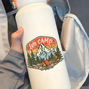 Lets CAMP stickers made of vinyl suitable for cars water bottles customizable