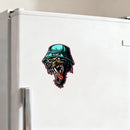 A wolf head waterproof vinyl stickers suitable for laptops luggage car windows