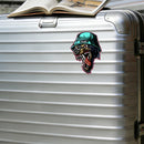 A wolf head waterproof vinyl stickers suitable for laptops luggage car windows