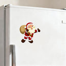 Cheerful Santa Claus Waterproof Vinyl Stickers for Thermos Car Windows Luggages