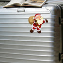 Cheerful Santa Claus Waterproof Vinyl Stickers for Thermos Car Windows Luggages