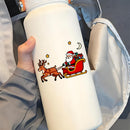 Santa Claus Reindeer Stickers vinyl material car laptops  Can be customized