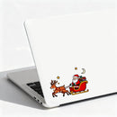 Santa Claus Reindeer Stickers vinyl material car laptops  Can be customized