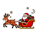 Santa Claus Reindeer Stickers vinyl material car laptops  Can be customized