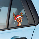 Christmas reindeer stickers vinyl material car water cup  Can be customized