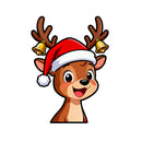 Christmas reindeer stickers vinyl material car water cup  Can be customized