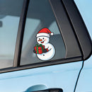 Christmas snowman stickers vinyl material car water cup  Can be customized