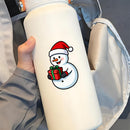 Christmas snowman stickers vinyl material car water cup  Can be customized