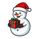 Christmas snowman stickers vinyl material car water cup  Can be customized