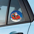 Santa Claus sleigh sticker vinyl material laptop cup customizable