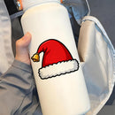 Christmas hat stickers vinyl material car water cup  Can be customized