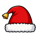 Christmas hat stickers vinyl material car water cup  Can be customized